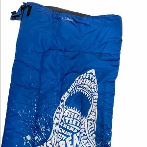 L. L. Bean Kids Shark Camp Bag Sleeping Bag